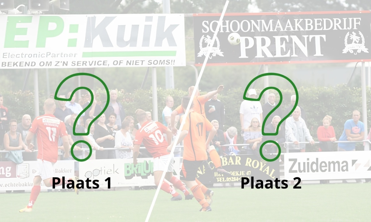 Plaats 1 - Plaats 2