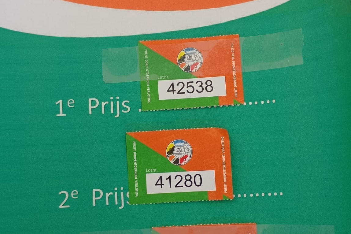 Uitslag verloting finaledag 22 augustus