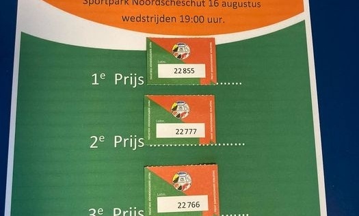 Uitslag verloting 16 augustus Noordscheschut