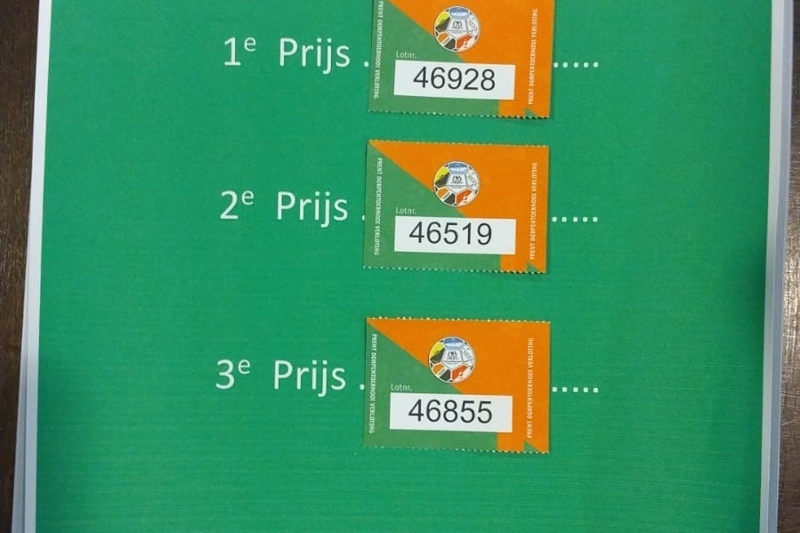 Uitslag verloting 8 augustus Hollandscheveld